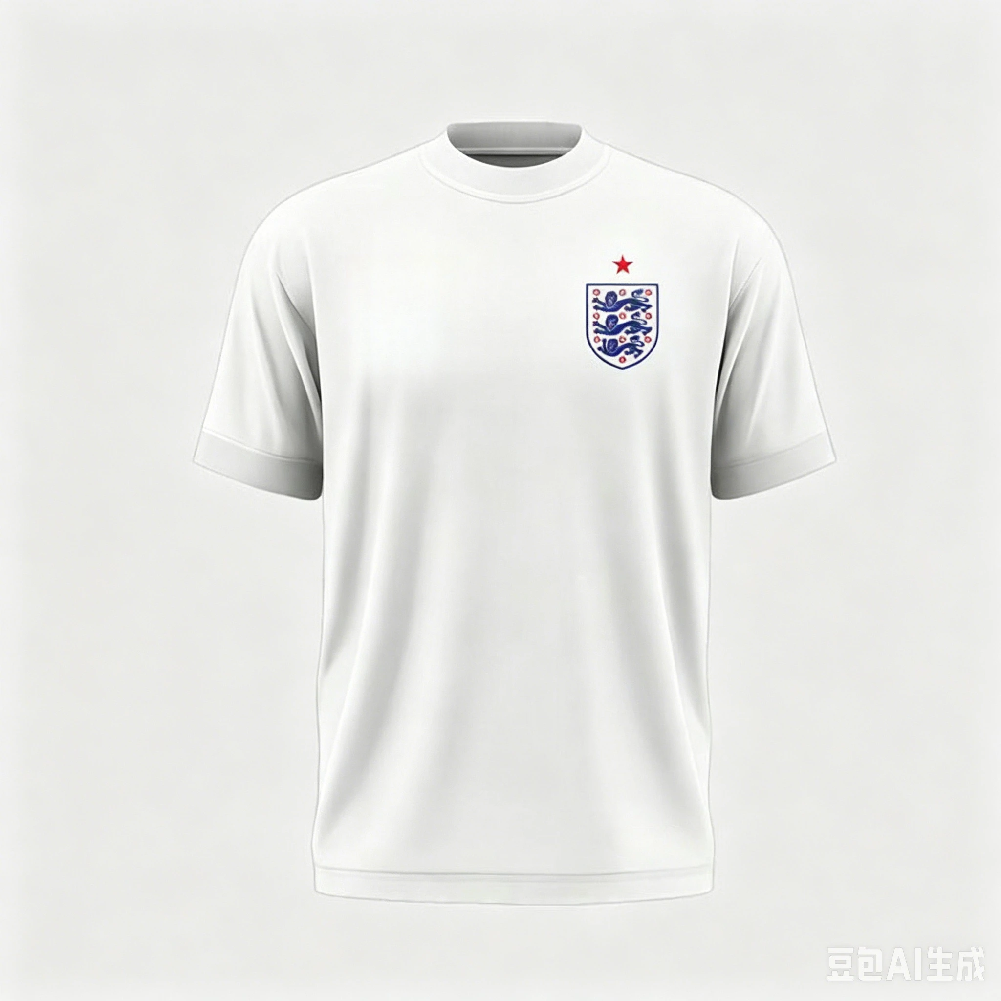 Three Lions Shield Graphic T-shirt Star Badge Print Short Sleeve Summer Cotton Tee England Football Fan Unisex Streetwear Tops