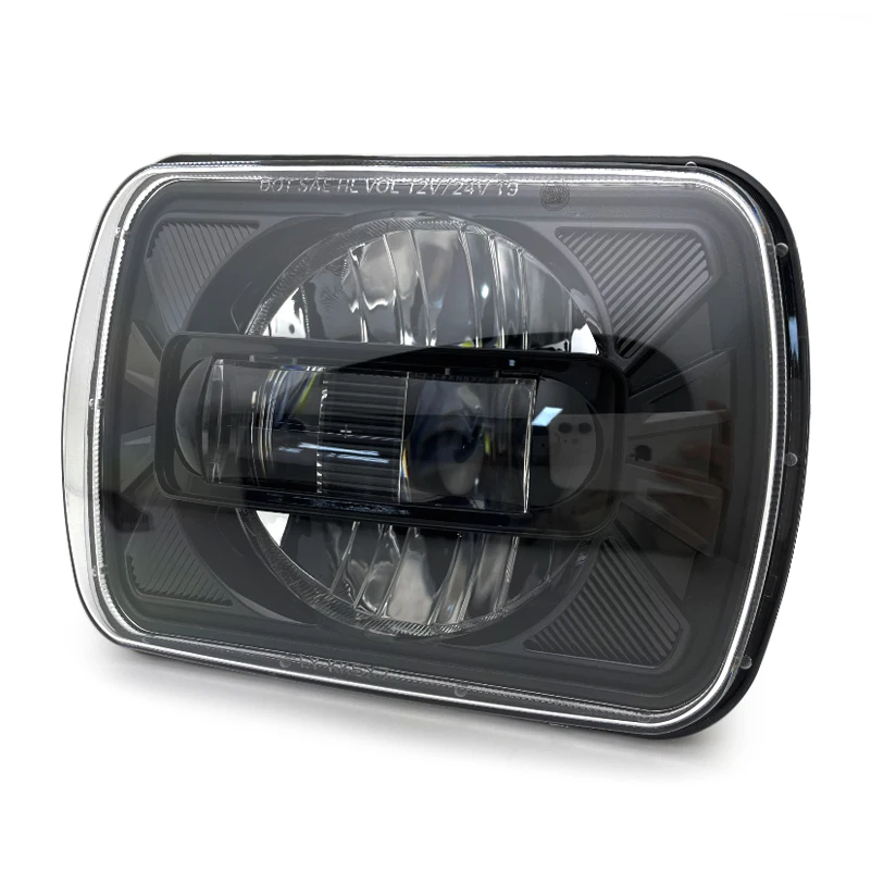 5×7 7x6 Inch Square Led Headlight High/Low Beam Led Headlamp for Jeep Wrangler XJ YJ Cherokee H6054 6052 6054 H5054 .