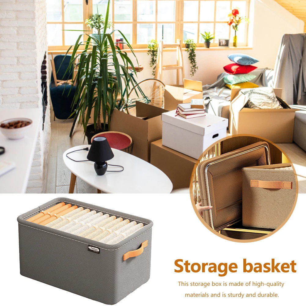 Clothes Storage Organizer Versatile Closets Clothes Container with Handle&Steel Frame Thickened Foldable Household Storage