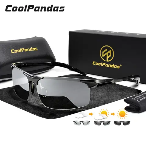 Men's Photochromic Polarized Sunglasses COOLPANDAS