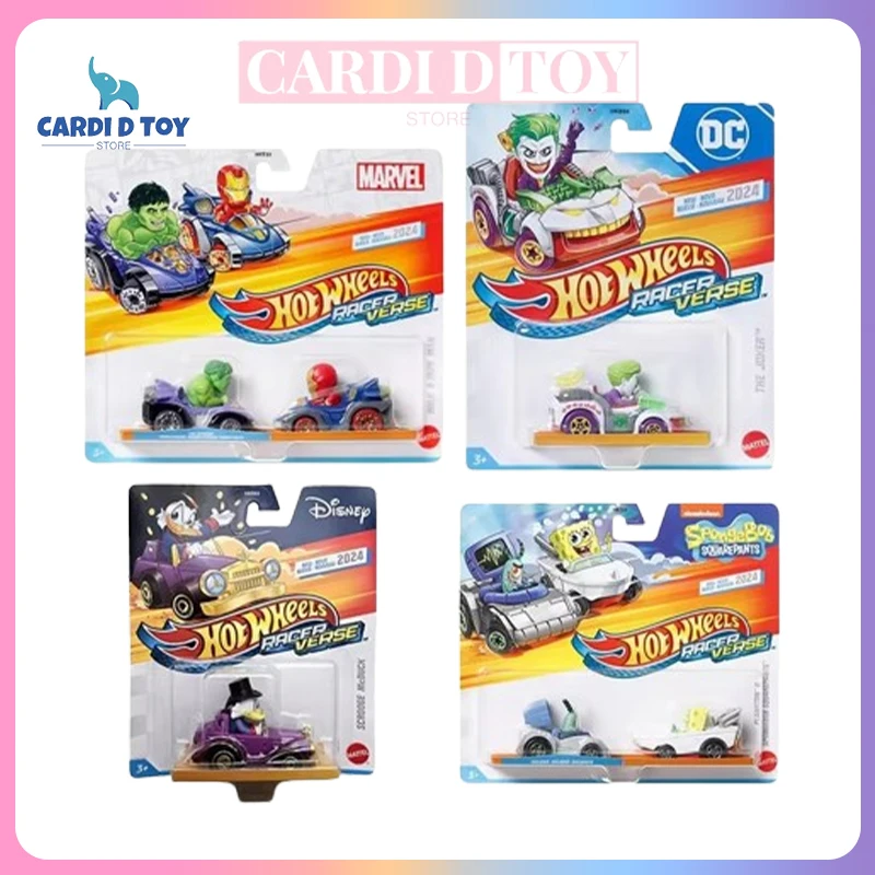 

Модель автомобиля Hot Wheels Disney Marvel, серия фигурок, украшение, модель игрушки, детские игрушки, коллекционные металлические литые под давлением подарки на день рождения