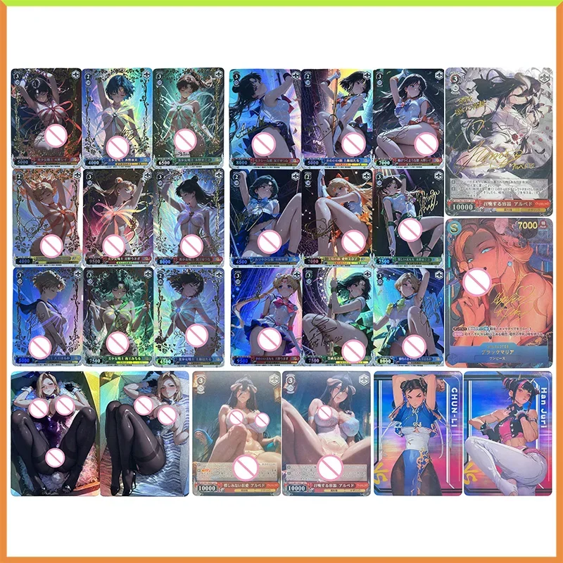 

Аниме «История богини», «сделай сам», ACG, коллекционные карты, альбедо Чун Ли, Android 18, черная мария, игрушки для мальчиков, подарки на Рождество и день рождения