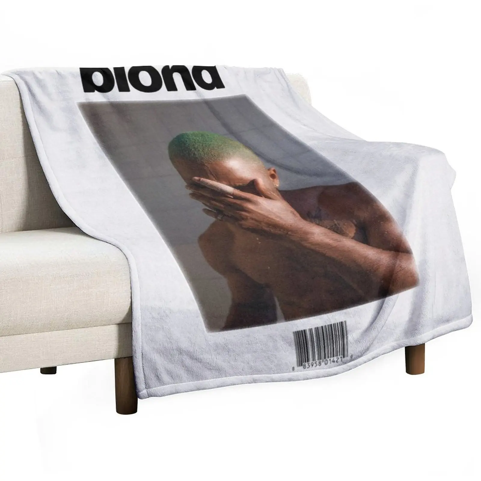 Blond Frank Ocean Album Grainy Vintage Retro Throw Blanket Loose Plaid on the sofa warm winter Blankets