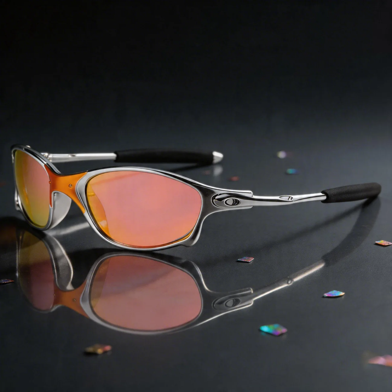 

Outdoor Sport Sunglasses with Case Fashion Metal Cycling Sun Glasses Y2K Punk Windproof Goggles for Men Women Driving Bicycle