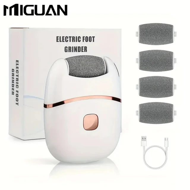 White Foot Grinding Machine, USB Charging, Easy to Carry and Use, Remove Dead Skin and Calluses from Feet 1 White Foot Grinding Machine, USB Charging, Easy to Carry and Use, Remove Dead Skin and Calluses from Feet 1
