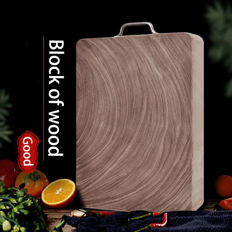 Whole wood iron wood cutting board Solid wood rectangular anti-mold, anti-bacterial thickened chopping and chopping board