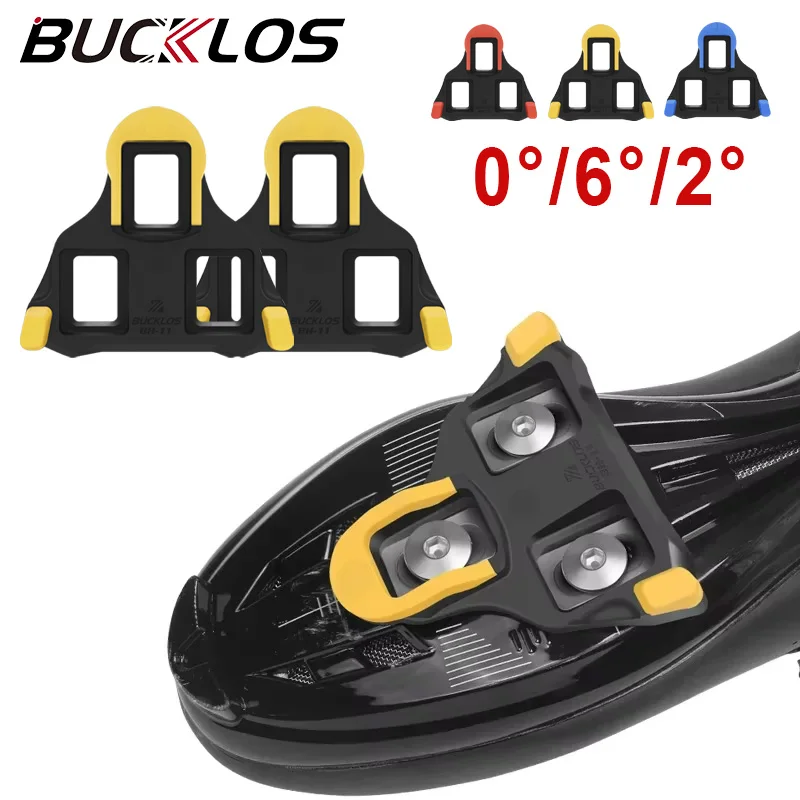 BUCKLOS Road Bicycle Pedal Cleat for SPD-SL Bike Pedals Plate Clip Self-locking Float Pedal Cleats for SHIMANO Cycling Parts