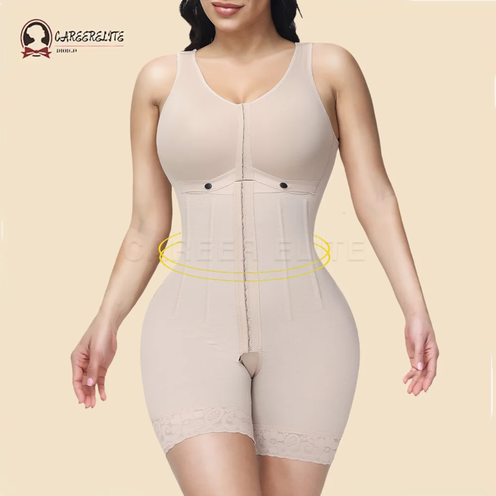 

Fajas Colombianas Moldeadoras Shapewear Tummy Control Body Shaper Post Surgery Compression Garment Shaping Corset Butt Lifter