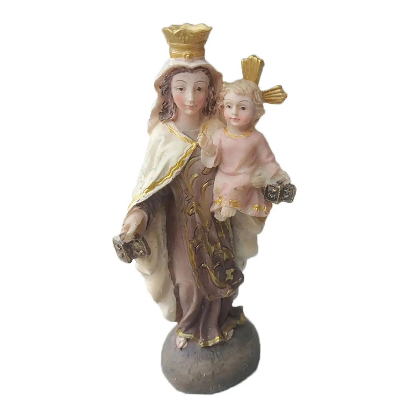 Nativity Figurine Religious Christ Christian Christmas Scene Desk Decorative