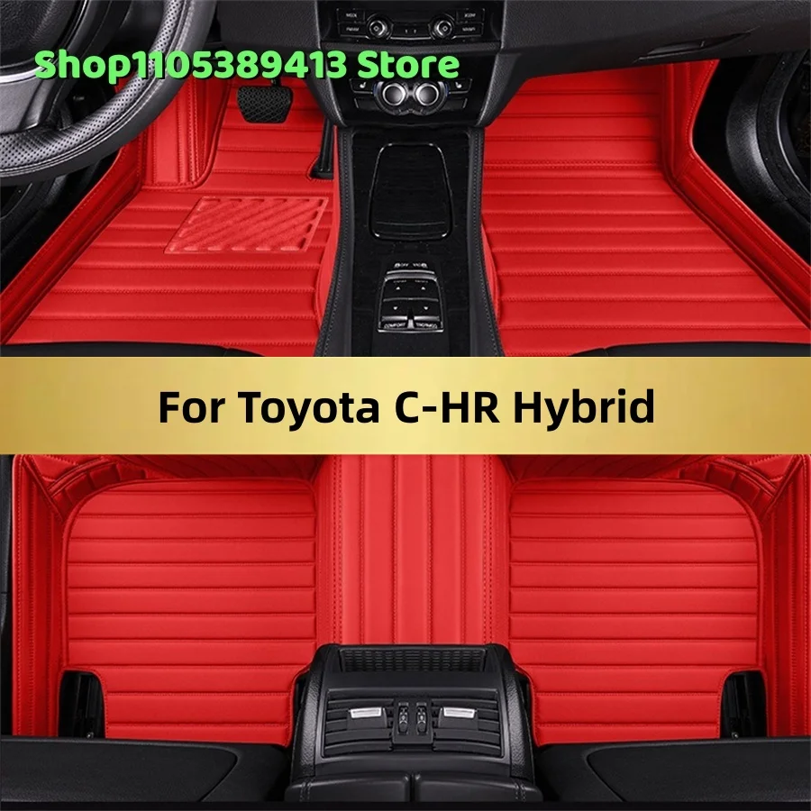 

Mats Carpets Auto Leather Custom Car Floor Mats For Toyota C-HR Hybrid 2027 2026 2025 Car Mat Accessories
