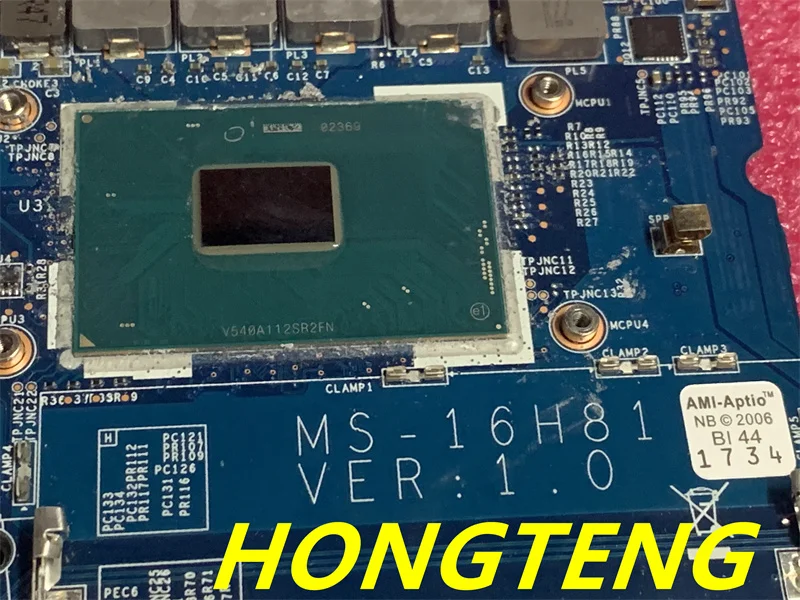 Used Original MS-16H81 FOR MSI ms-16h8 GS60 Laptop Motherboard with SR2FN CPU and M2000 GPU TESED OK