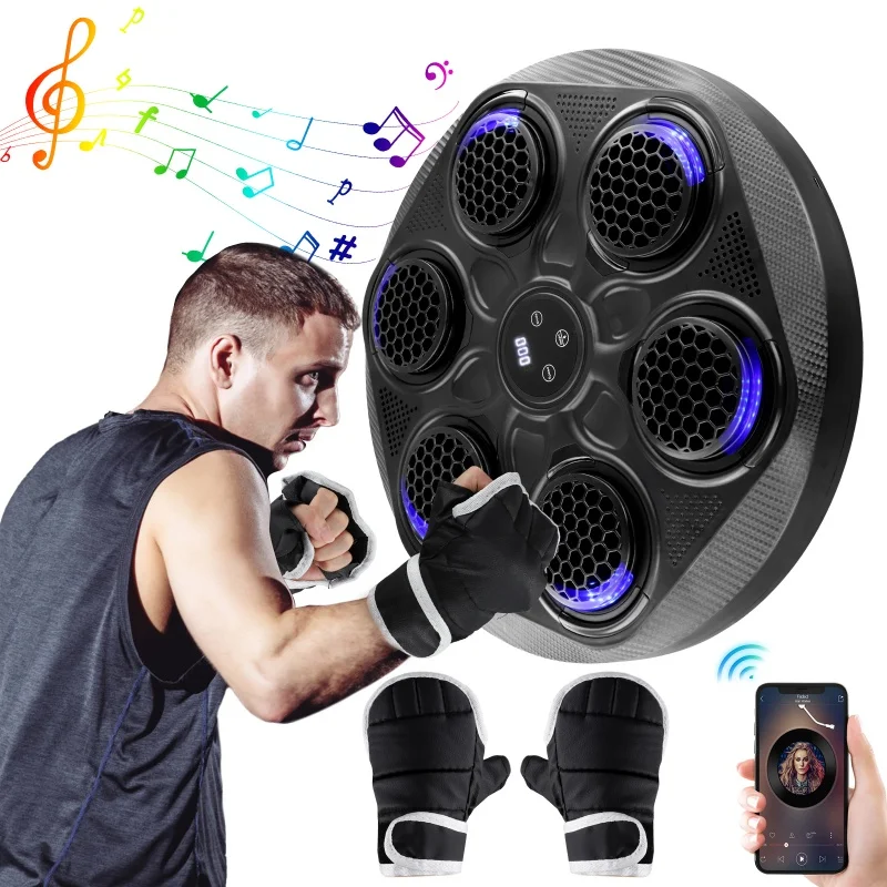 Smart Bluetooth Music Boxing Target Speed Light Gear Adjustment Boxing Machine Home Fitness Equipment Boxing Wall Target