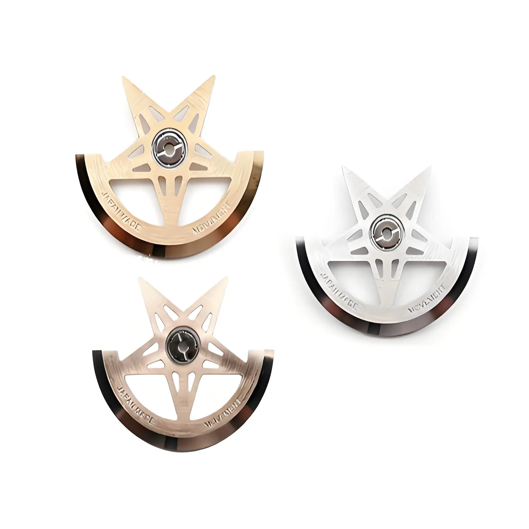 Pentagram Pattern Oscillating Weight Rotor nh35 Mechanical Movement Rotors  Watch Repair Part Steel/Rose Gold/Gold Color