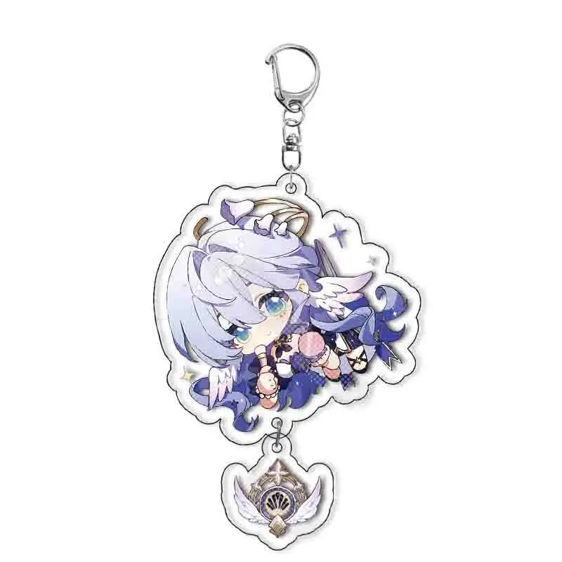 Anime Keychain Honkai: Star Rail Robin Aventurine Firefly Acheron Black Swan Key RIng Game Accessories Pendant Prop Jewelry Gift