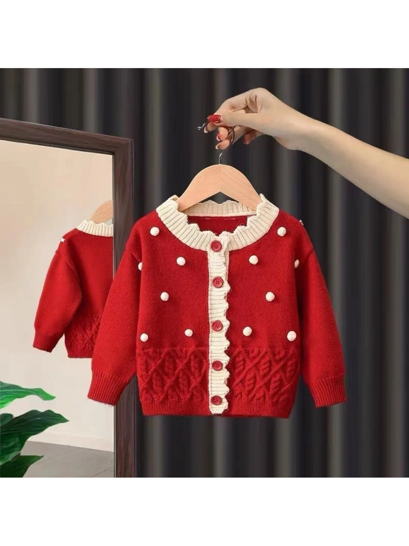 Girls' Sweater Cardigan Spring and Autumn New Style Baby Girl Knitwear Girl's Coat Children's Outerwear Infant Sweater
