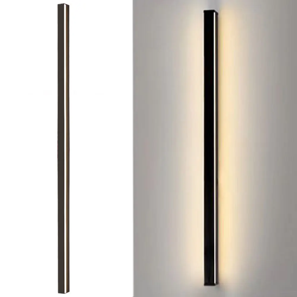 

Minimalist Long Strip Wall Lamp LED Lights Bedside Hall Aisle Staircase Lighting Background Line Art Wall Lights for Bedroom