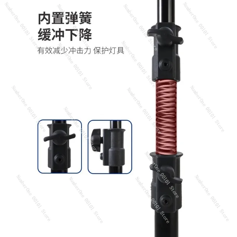 Photography Tripod Stand Aluminum Alloy Light Stand Portable Camera Projector Stand Live Streaming Tripod Adjustable Support