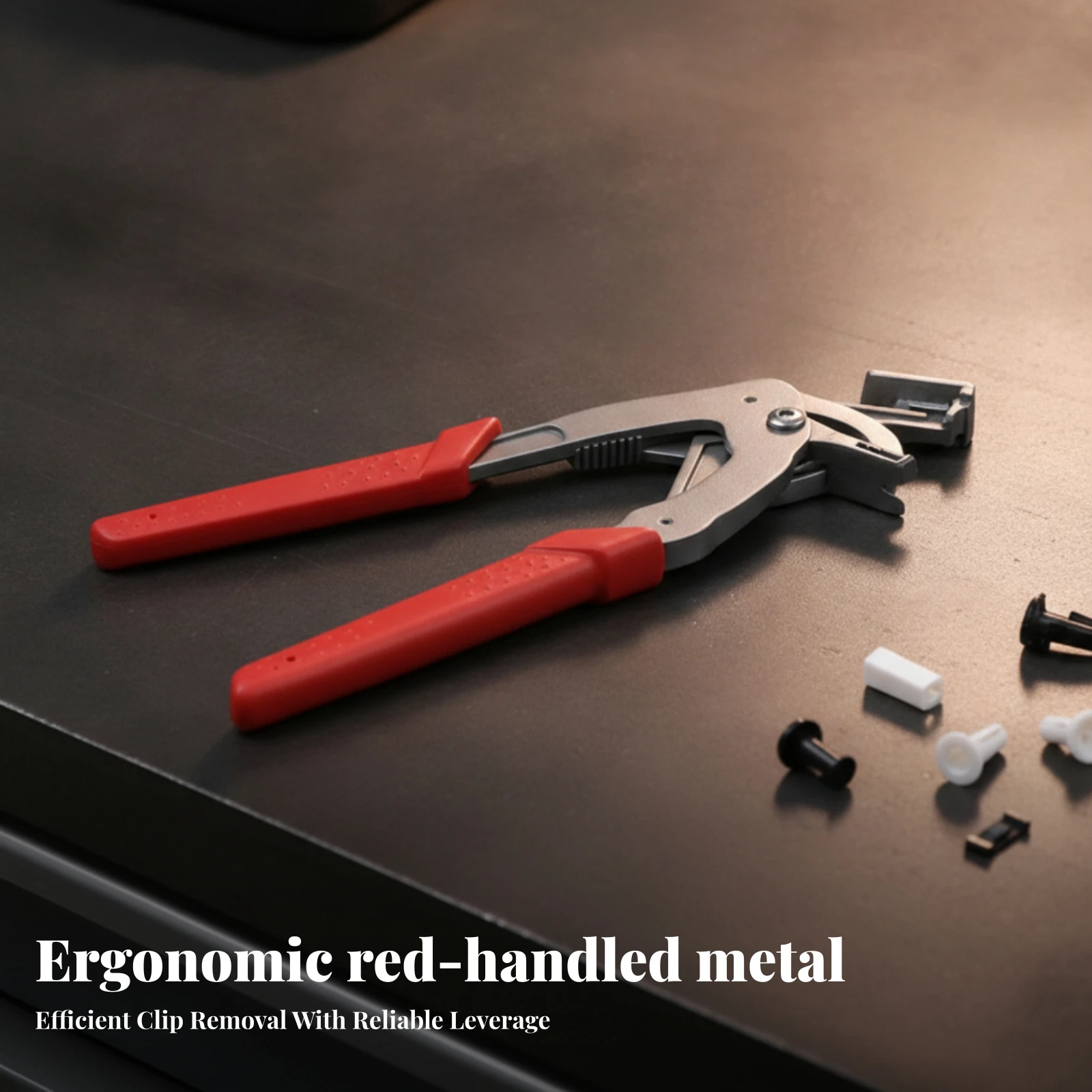 Panel Clip Removal Pliers Ergonomic Car Clip Pliers Trim Removal Tool Textured Grip Compact for Mechanics