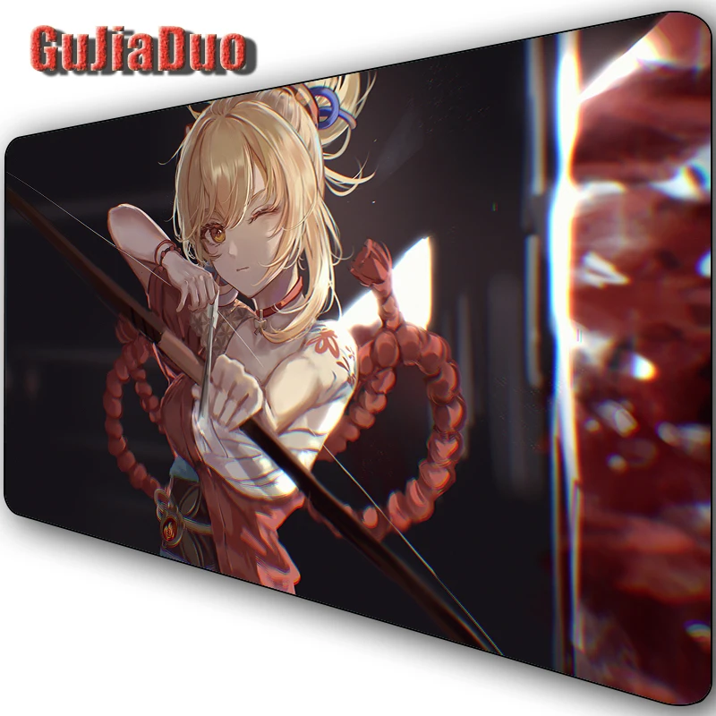 

Yoimiya Genshin Impact Anime Mouse Pad Gamer XXL Laptop Table Desk Mat Gaming Hoom Accessories Kawaii Pc Cushion Comic Mousepad