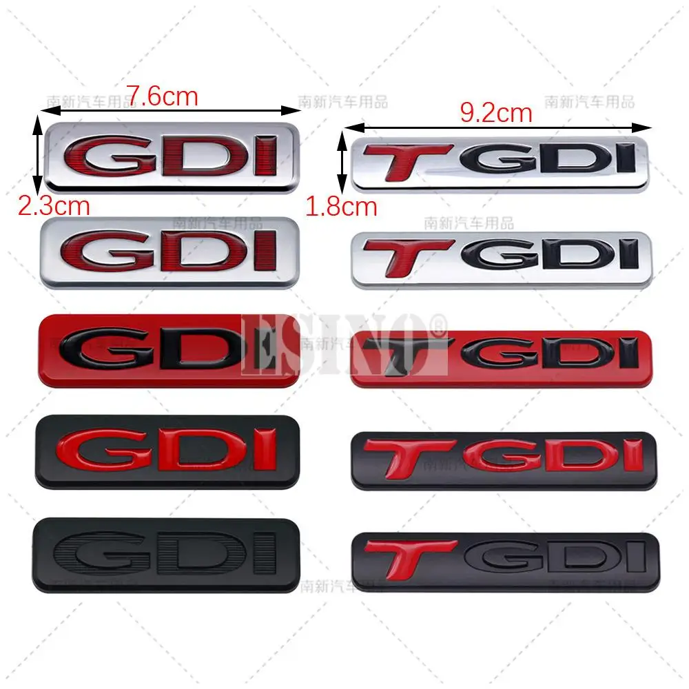 شعار سيارة لاصق من سبائك الزنك GDi TGDI ثلاثي الأبعاد ، شارة معدنية في حقيبة السيارة ، الجزء الخلفي من الجسم ، شارة الباب الخلفي لشركة هيونداي سوناتا IX35 توكسون إلنترا