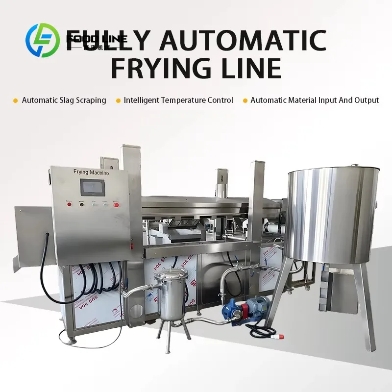 Customizable Continuous Frying Machine for Potato Chips French Fries with Multi-Function Fried Snack Processing