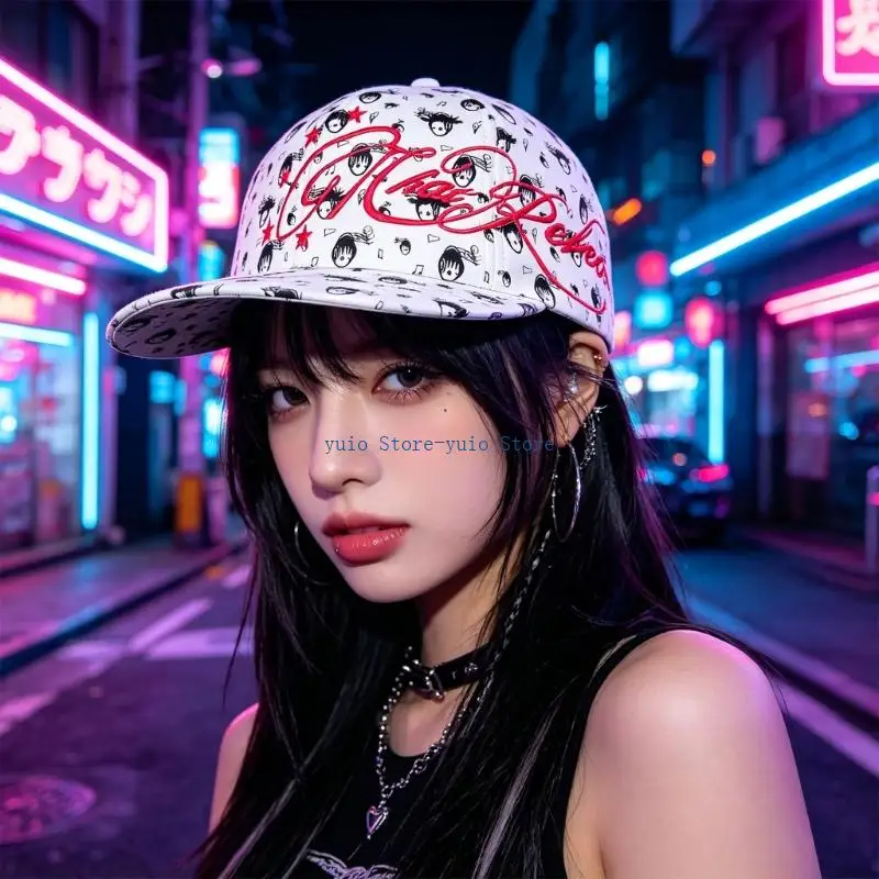 X7XB Fashionable White Snapbacks With Adjustable Fit And Embellished Note
