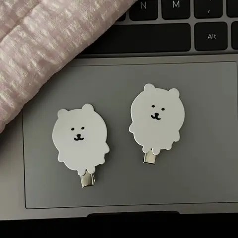 8 best sales सफेद बाल क्लिप - №4