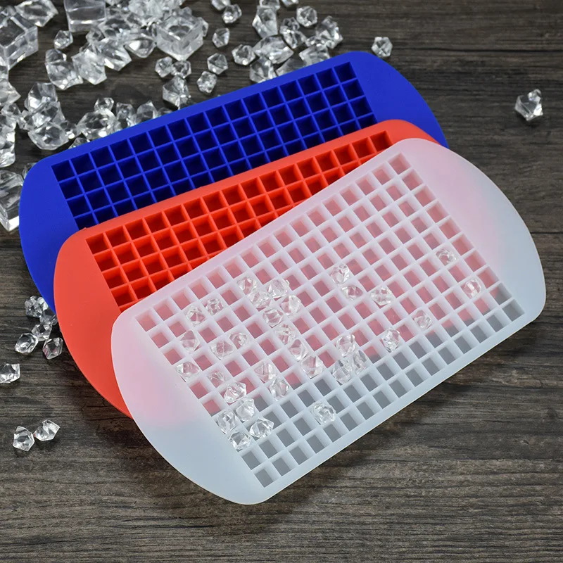 160-Grid Silicone Ice Cube Tray: Create Perfectly-Sized Ice Cubes with This Kitchen Essential!