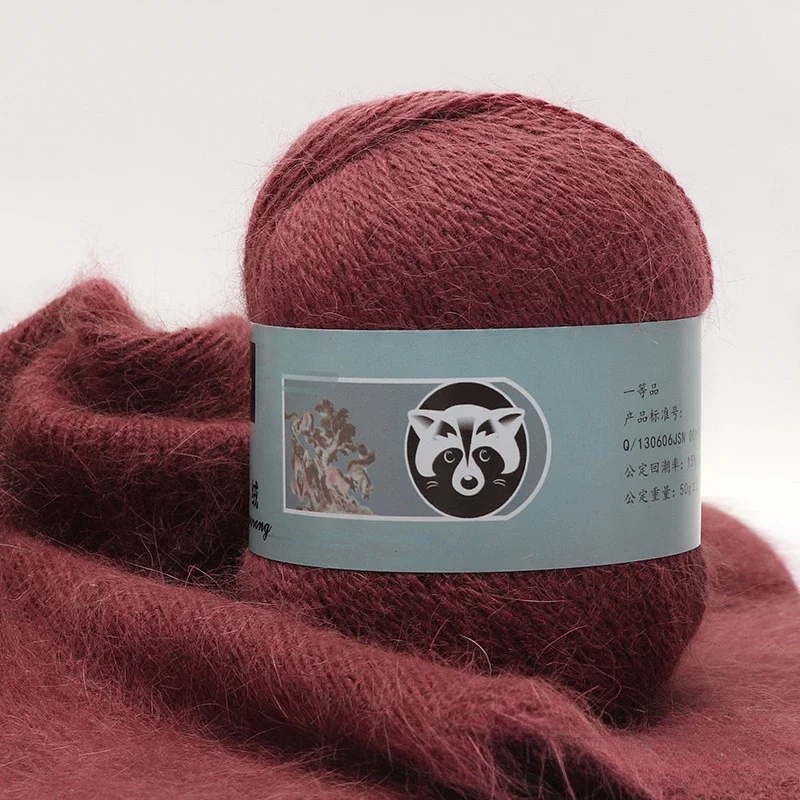 

Hand-Knitted Mink Velvet Wool Ball, Medium Thickness, Long Wool, Hand-Woven, DIY Scarf, Sweater, Genuine Goods, 3Pcs