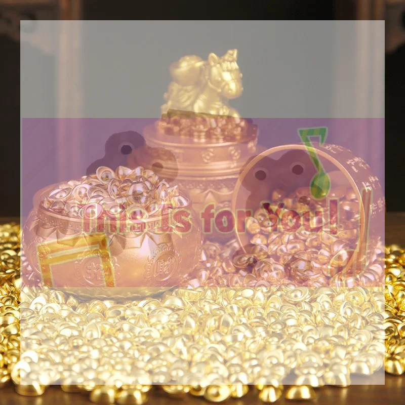 【MA】Small Ornament Small Brass Cornucopia Creative Handmade Treasure Bowl DIY Cornet Baifu Rice Cylinder Attract Wealth