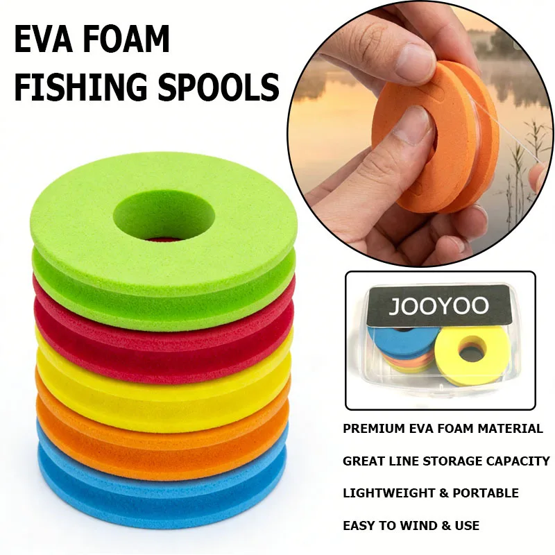 Enrolladores de sedal EVA – Carretes ligeros de espuma para pesca