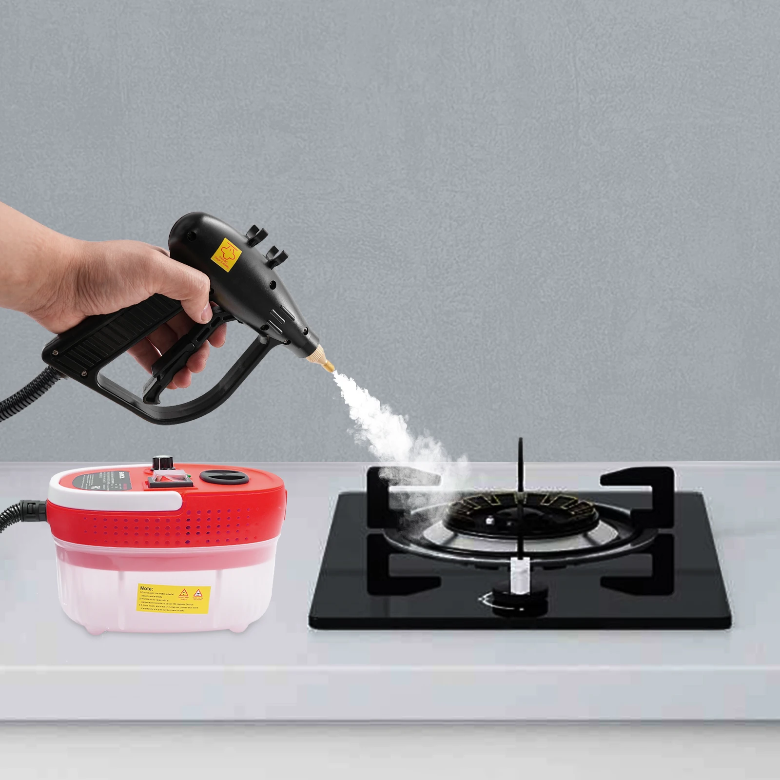 

6 Gears High Pressure Steam Cleaner 1.2L/0.32Gal Steam Cleaning Machine 2500W Multipurpose Steam Cleaning Machine