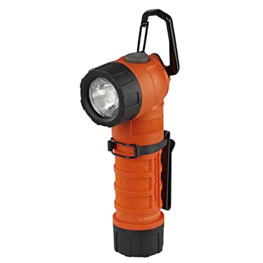 88834 PolyTac 90 500-Lumen 7000-Candela Right Angle LED Flashlight with Non-Rechargeable Batteries Easy-Open Box