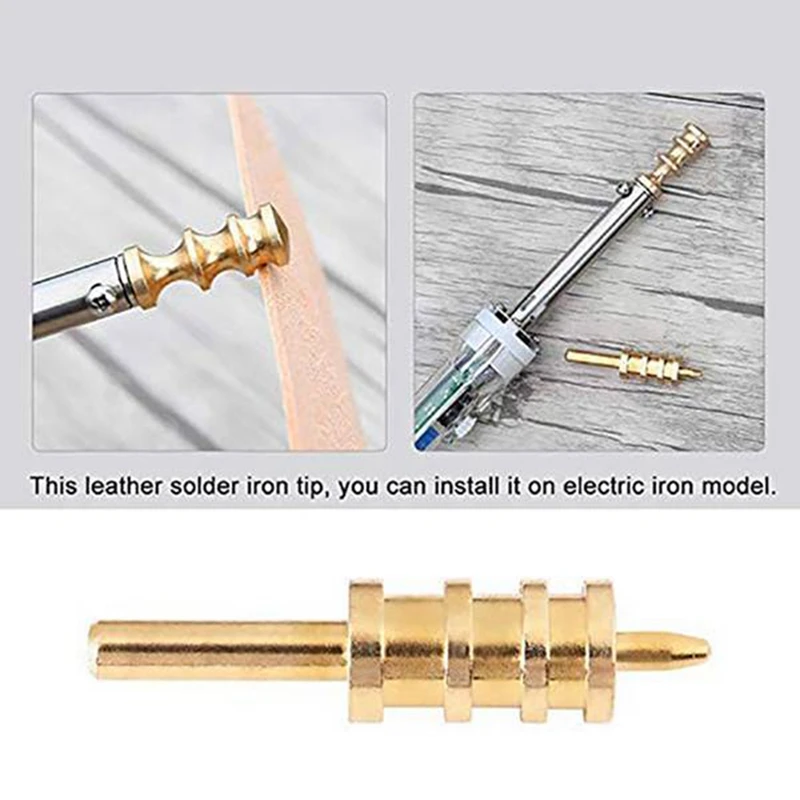 Leather Electric Brass To Burn The Edge Leather Craft Press Edge Sealing Machine Line Pyrography Tool