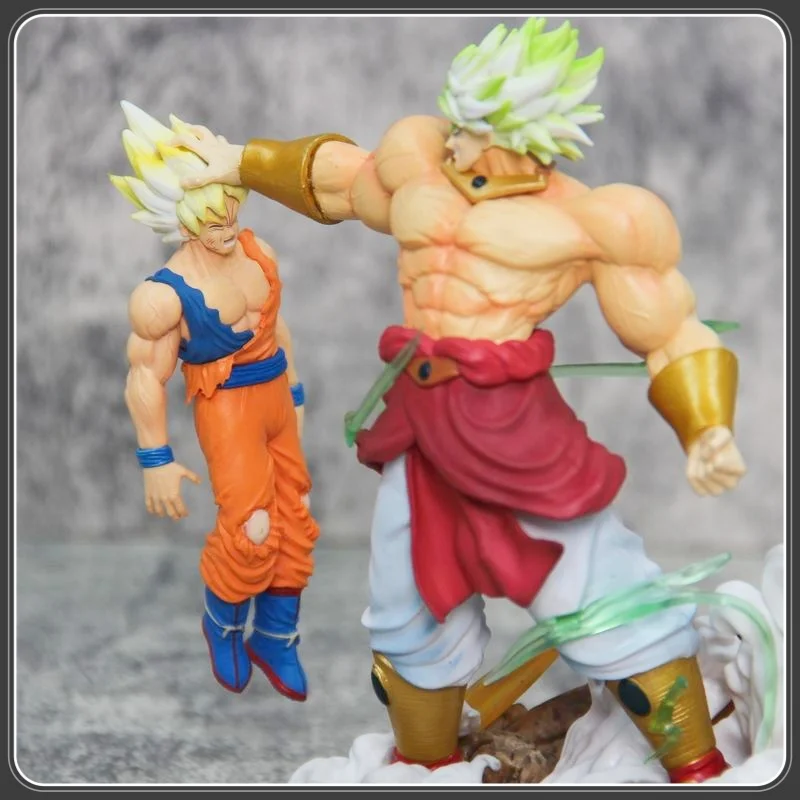 20cm Broli Vs Goku Anime Figure Dragon Ball Broli Figurine Pvc Statue Model Doll Desk Decoration Collectible Toys Christmas Gift