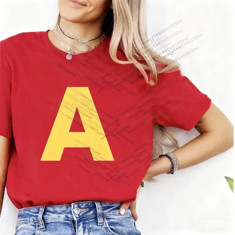 26Hot Anime Alvin And The Chipmunks_The Squeakquel's Damen Herren T-Shirt Mode Grafik T-Shirt Herbst/Winter Best Friend Moto Tops