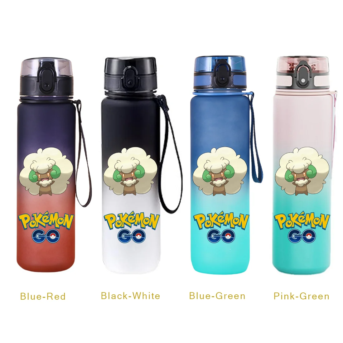 650ML Pokemon Pikachu Charizard Anime Sporttrinkflasche Bulbasaur Squirtle Trinkflaschen für Reisen Radfahren Wandern Fitness