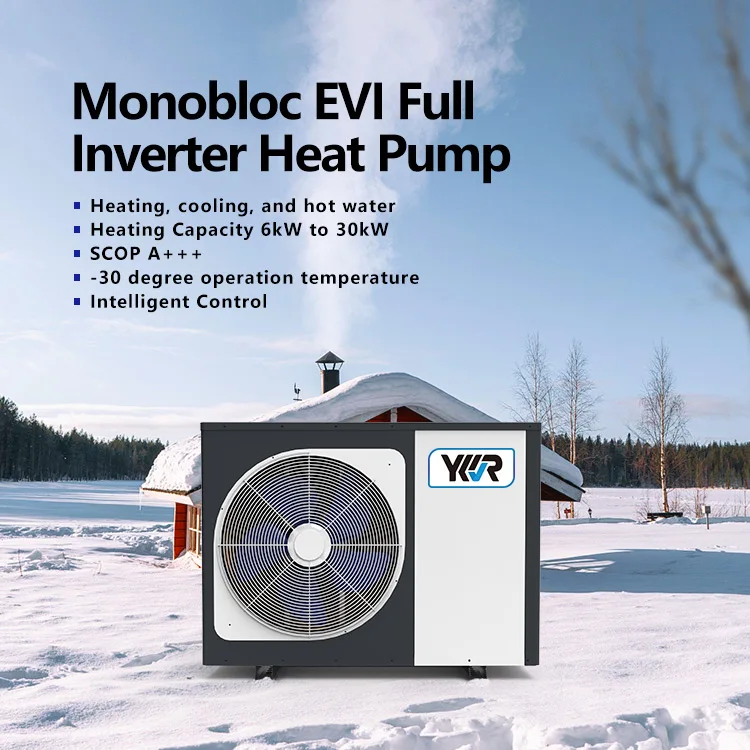 A+++ 9KW 18KW air to Water Monoblock EVI Full DC Inverter WIFI Control Europe Hot Sale Indoor Vertical Heat Pump