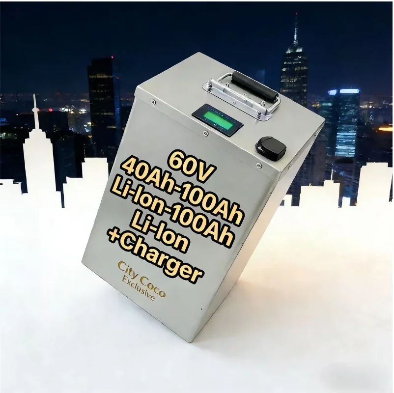 Custom-Fit 60V 40Ah-80Ah Li-Ion Battery for 1kw-5kw Overseas E-Mobility
