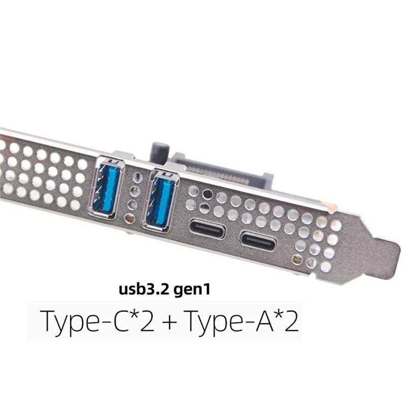 -A14E Type C USB 3.2 Gen1 5Gbps PCIE Card Adapter PCI Express Board 2Xusb A Port+2Xtype-C Port/USB3.2 PCI-E Expansion Card