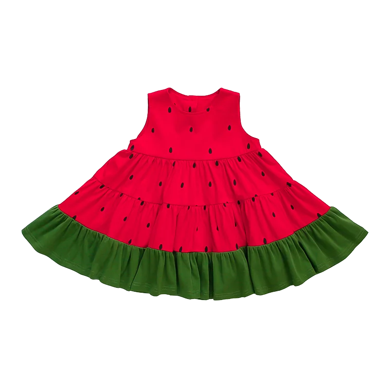 Little Girls Dress Kids Classic A-Line Dress With Watermelon Design Child  Summer Sleeveless Dress Baby Girls Outfit Size 2-11Y - AliExpress 1501