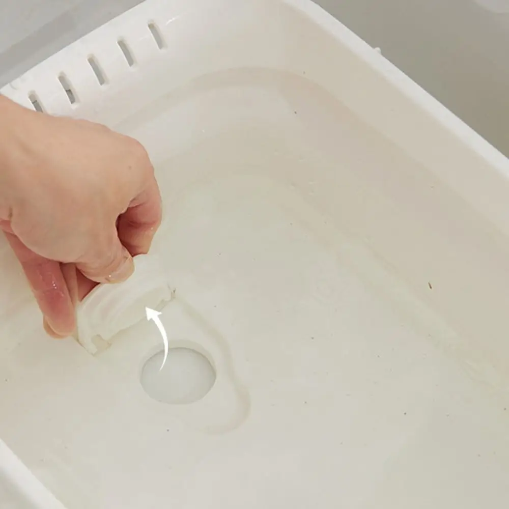 

Durable Foldable Vegetable Washing Basin Silicone Space Saving Vegetable Sink Tub Hangable Dishpan Food