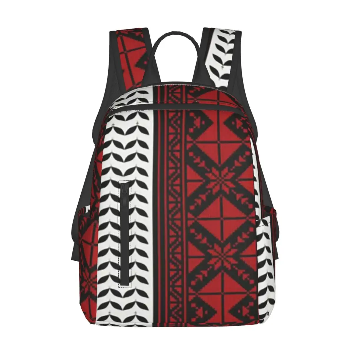 Arabic Folk Kufiya Hatta Traditional Keffiyeh Pattern Backpack Daypack Kids BookBag School Bag Shoulder Bags for Men Women