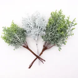 6pcs/bundles Fake plastic flowers Lavender artificial plants diy gift home wedding decoration accessories christmas pineal fruit
