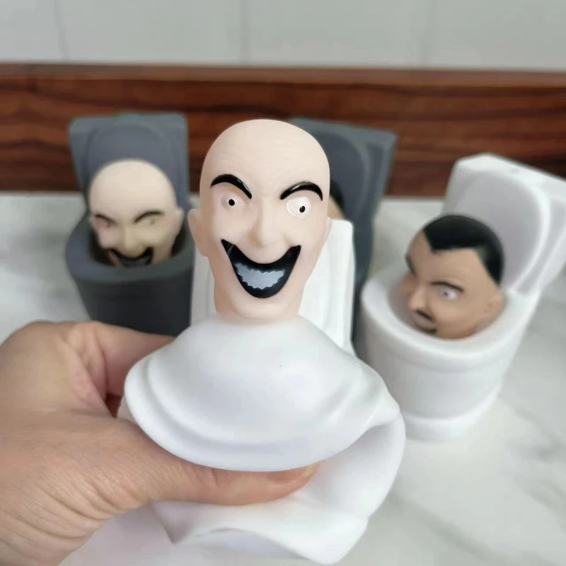 

Toilet Man Stress Relief Figurine Fun Decompression Toy for Kids