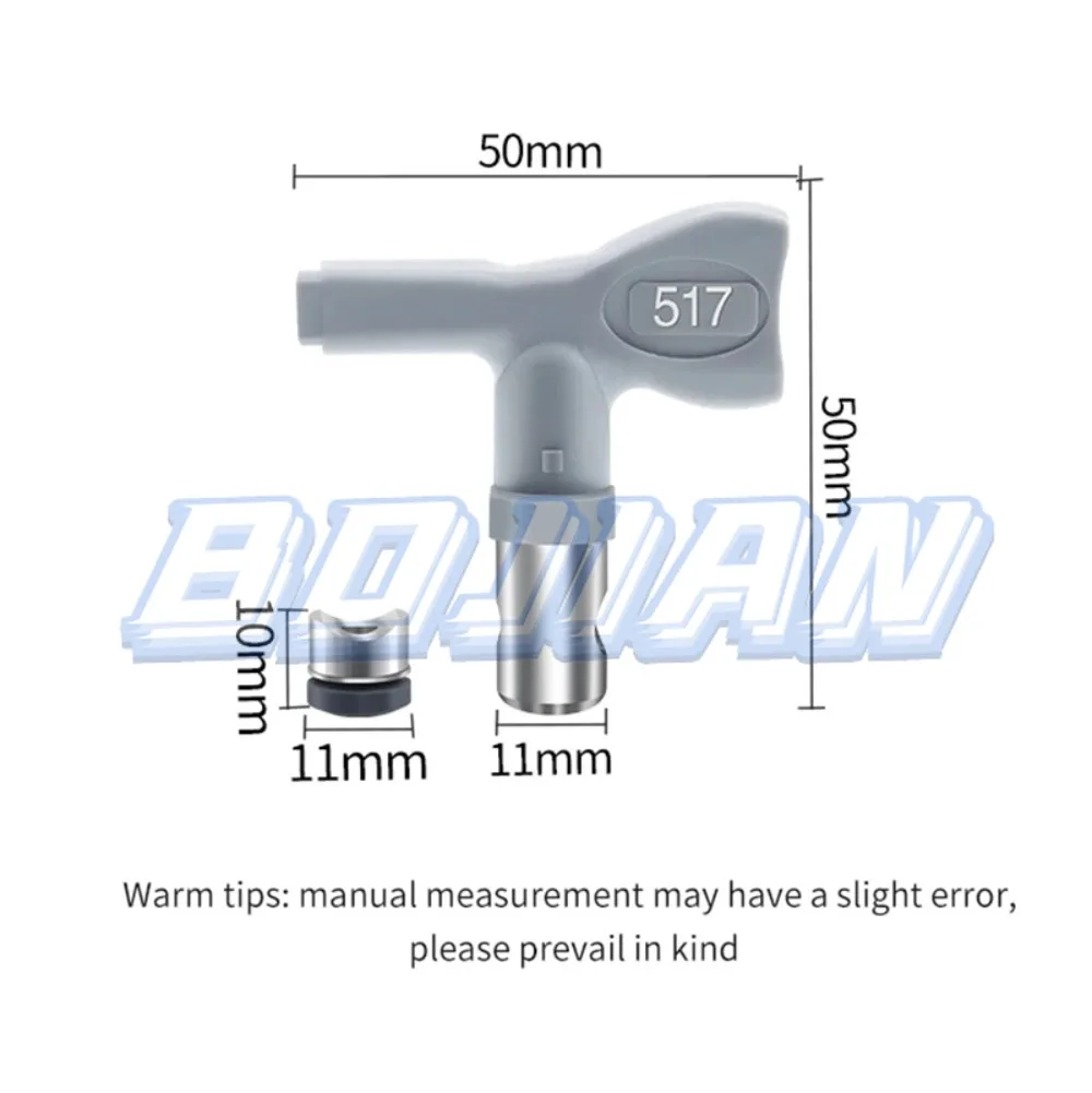 1Pcs High Pressure Nozzle 2/3/4/5 all series heavy-duty Gray airless tips nozzle guard For Sprayers Paint spray gun and XTR Guns