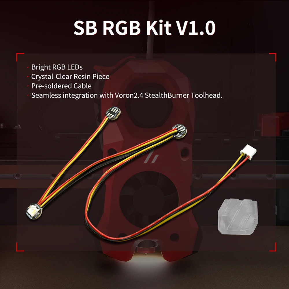 BIGTREETECH SB RGB Kit V1.0 Bright RGB LEDS RGB Lamp Bead PH2 0 Connector for Voron 2.4 StealthBurner Extruder 3D Printer Parts