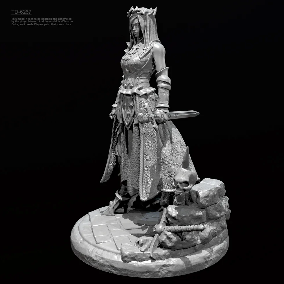 Kits de modèles en résine 38mm 50mm 75mm, figurine incolore et auto-assemblée TD-6267/3D