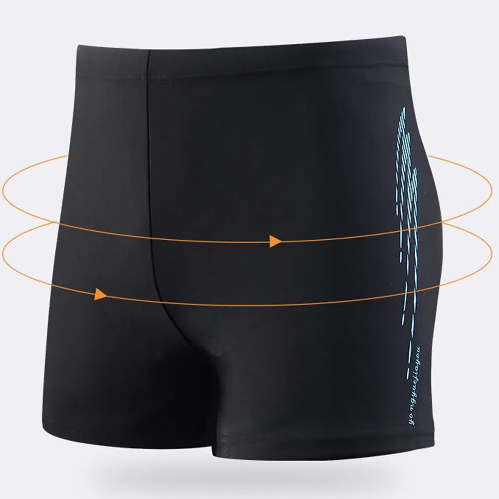 Men'S Shorts Swim Trunks Adult Anti Awkward Quick Drying High Waisted Running Sports Beachwear Professional Swimming Trousers