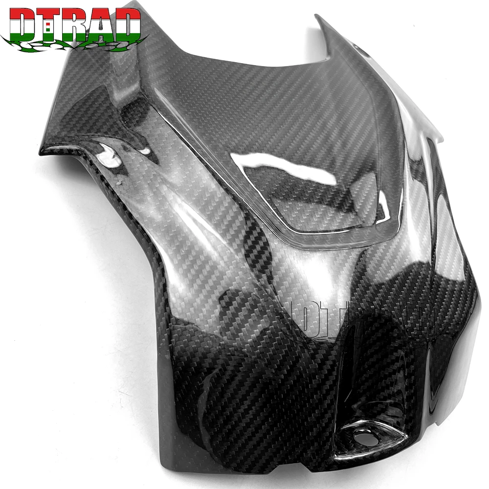 With M Logo Motorcycle Carbon Fiber Front Fuel Tank Cover Protectors For BMW S1000RR 2019-2023 S1000R M1000R M1000RR Accessories